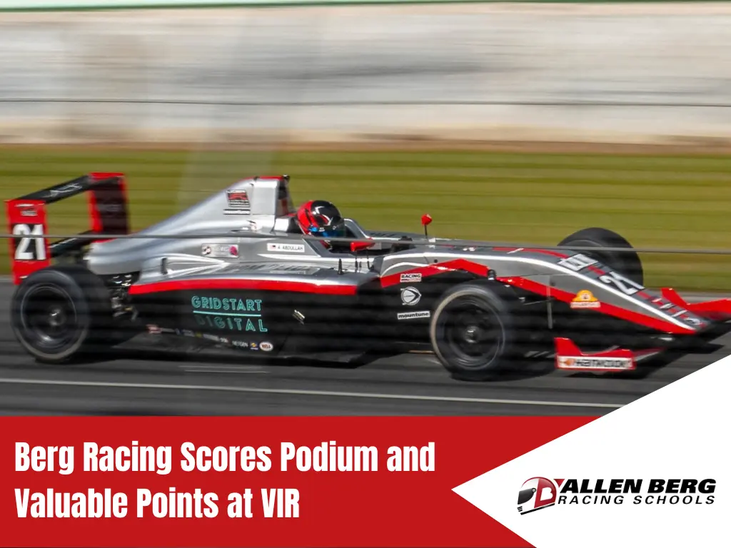 Berg Racing Scores Podium And Valuable Points At Vir 1 Berg racing ligier junior formula car speeding on track at virginia international raceway vir podium recap.