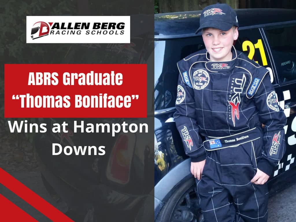 ABRS Graduate-“thomas-boniface” Wins at Hampton Downs - CA