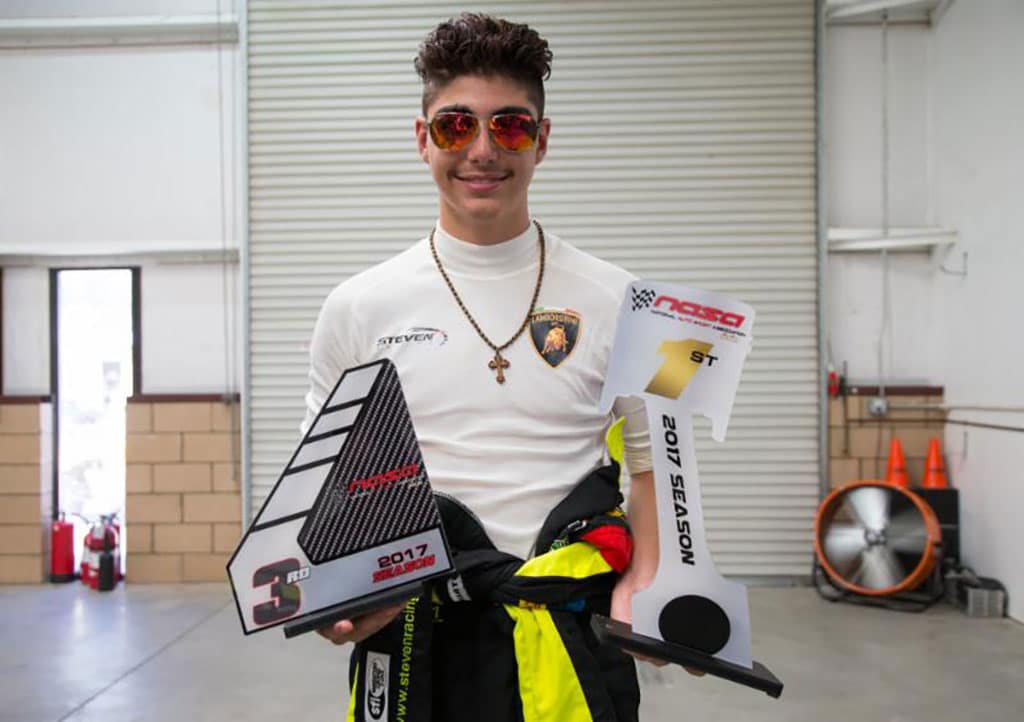 Abrs Grad Steven Aghakani Wins First Race In Lamborghini Huracán 2 Aghakani first place finish - ca