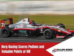 Berg Racing Ligier Junior Formula car speeding on track at Virginia International Raceway VIR podium recap.