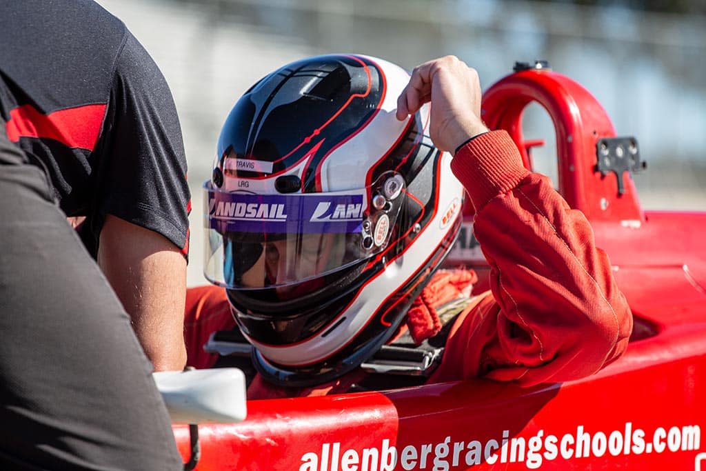 Formula one cars racing school