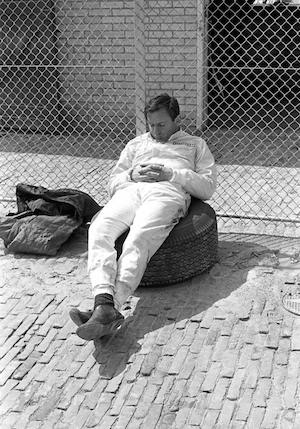 Sleeping racecar driver