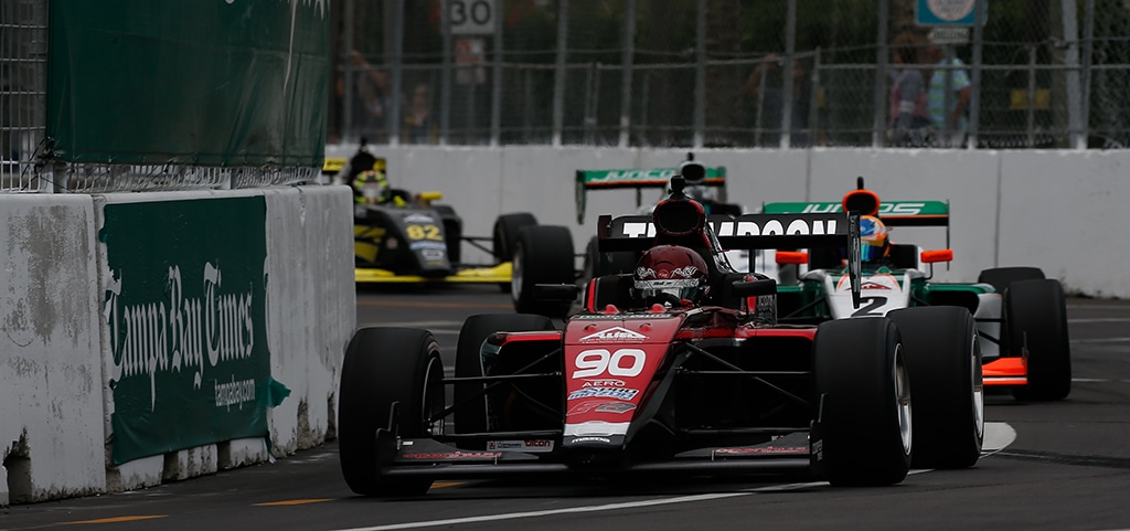 Abrs grad podiums in first round of formula pro mazda championship