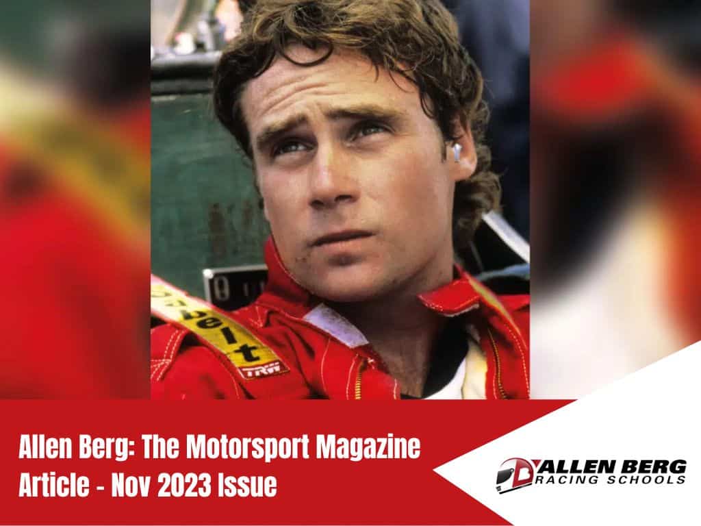 Allen berg: the motorsport magazine article - nov 2023 issue