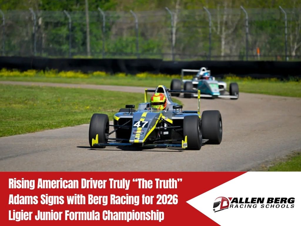Rising American Driver Truly “The Truth” Adams Signs with Berg Racing for 2026 Ligier Junior Formula Championship